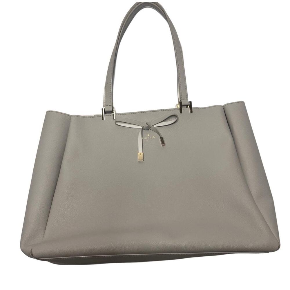 Kate Spade Cherrywood Street Nell Stone Ice Grey Tote Bag